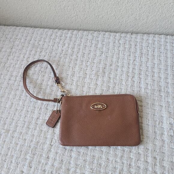 Coach Brown leather Wristlet No.G1482 - Picture 1 of 10